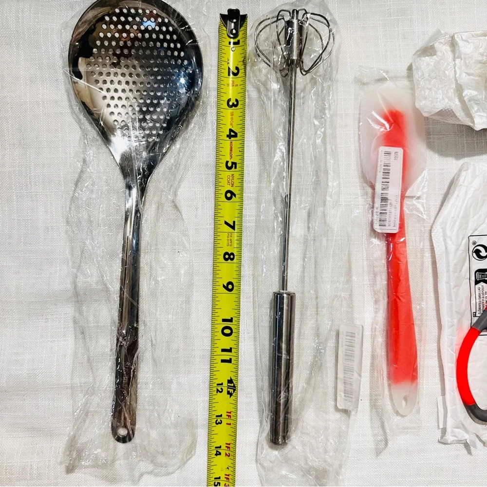 NEW Set of 5 stainless steel, silicon kitchen accessories gadgets tools